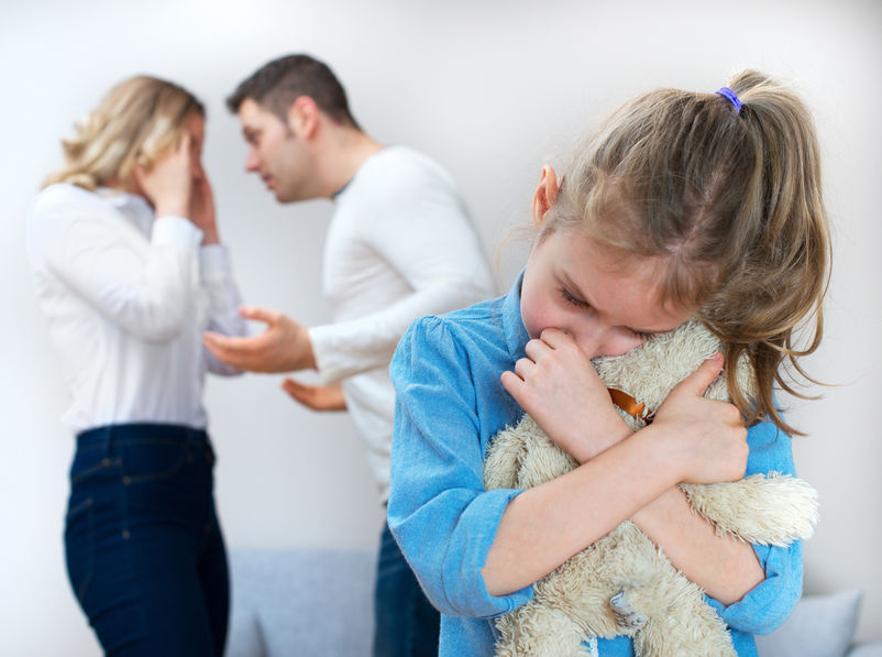 Parents Quarreling At Home, Child Is Suffering.